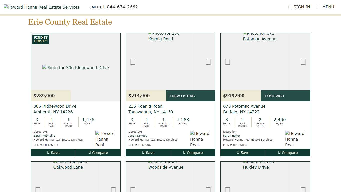 Homes for Sale in Erie, NY Howard Hanna